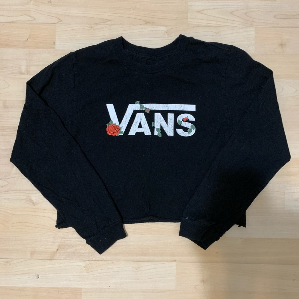 Vans Cropped Long Sleeve Top